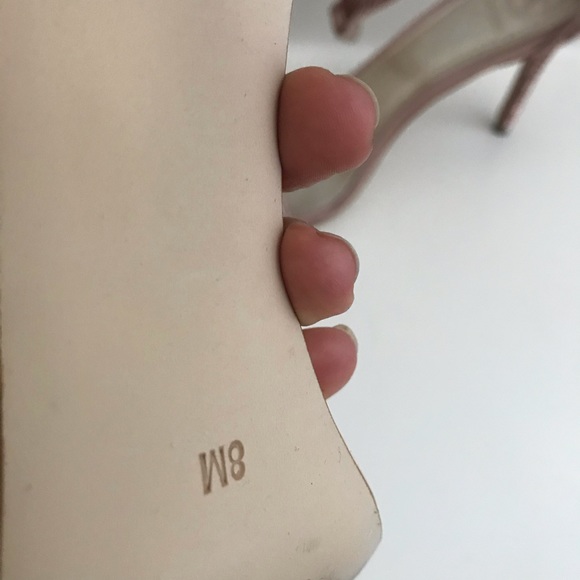 GUESS Sequin Ankle-Strap Pink Heels size 8 M - Picture 6 of 6